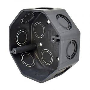 Caja octogonal 4'' pvc ul