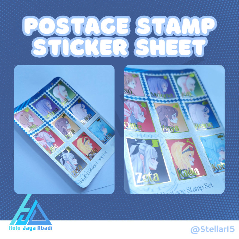 HoloID Postage Gold Foil Sticker Sheet [Stellar15]
