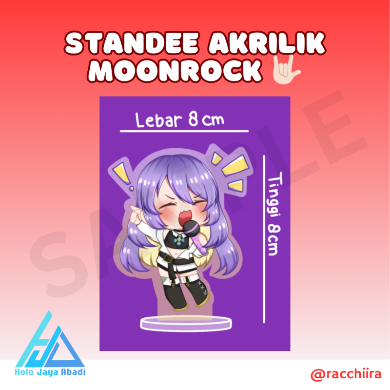 Standee Akrilik Moonrock [Rara]
