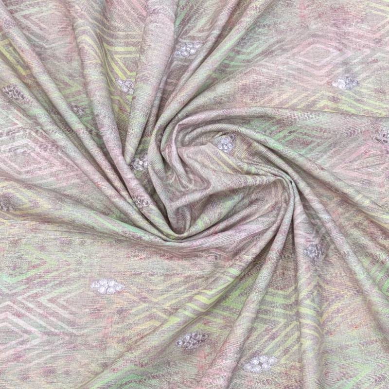 PINKISH DESIGNER KURTA WITH LITTLE EMBROIDERY