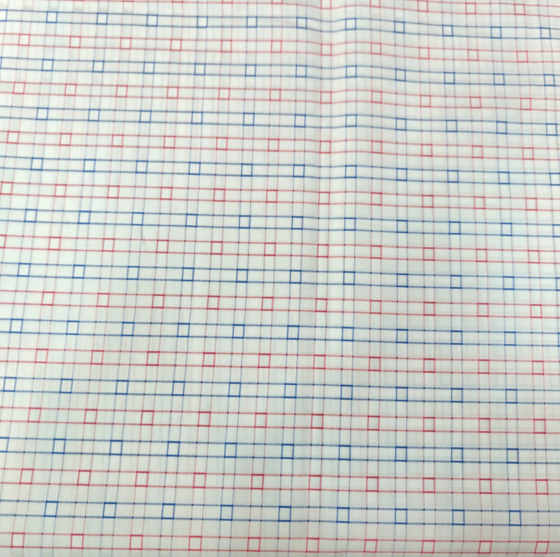 BIRLA CENTURY BLUE RED CHECK 60S GIZA COTTON