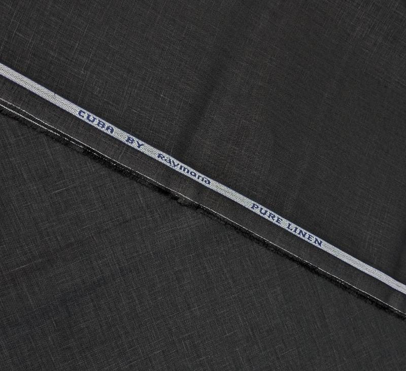 RAYMOND'S BLACK PURE LINEN