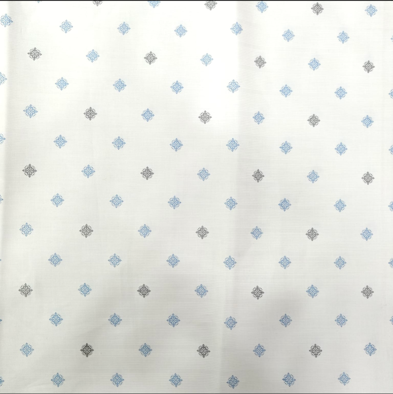100 % COTTON  SUPER WHITE PRINT