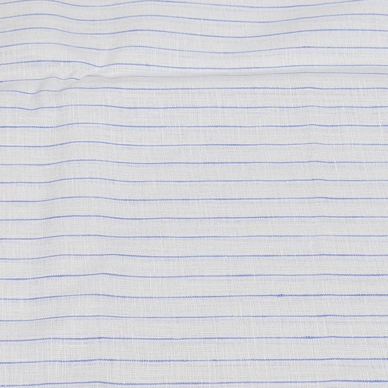 SIYARAM'S 60 Lea Linen Blue sripes