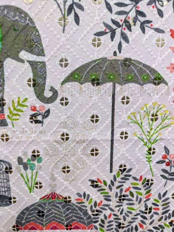 CHIKAN KURTA ELEPHANT