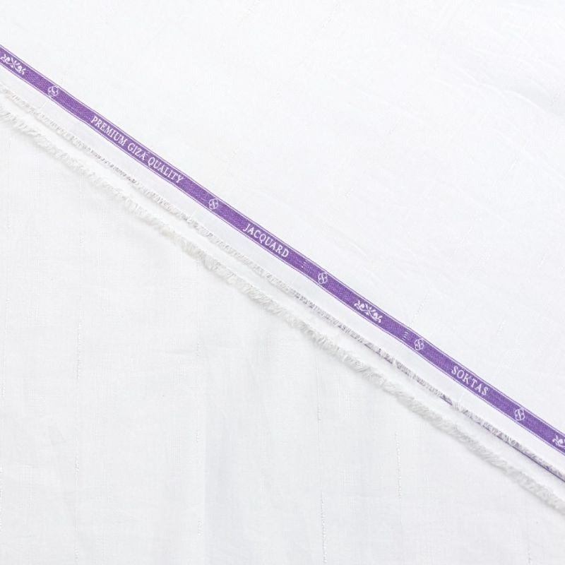 SOKTAS JACQUARD WITH LUREX WHITE