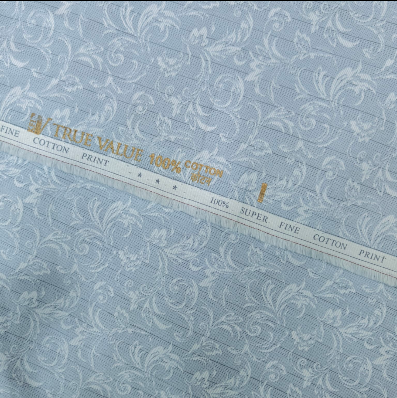 TRUE VALUE 100 % COTTON BLUE PRINT