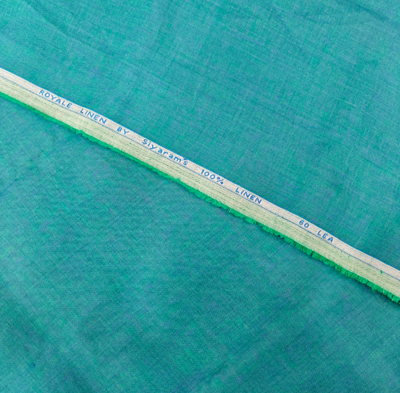 SIYARAM'S 60 Lea Linen ocean Blue