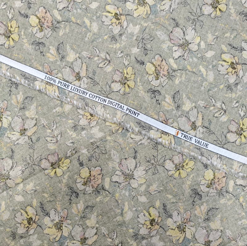 TRUE VALUE 100 % COTTON FLOWER PRINT
