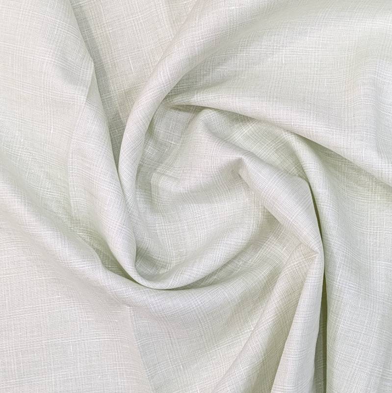 RAYMOND'S WHITE PURE LINEN WITH SELF WORK