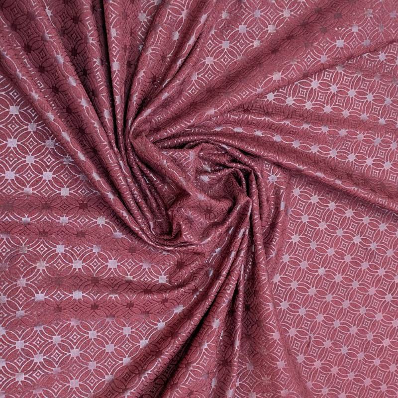 PURPLE KURTA FABRIC WITH WORK