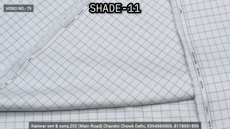 TESSITURA MONTI GIZA WITH TENCEL CHECKS SHADE 11