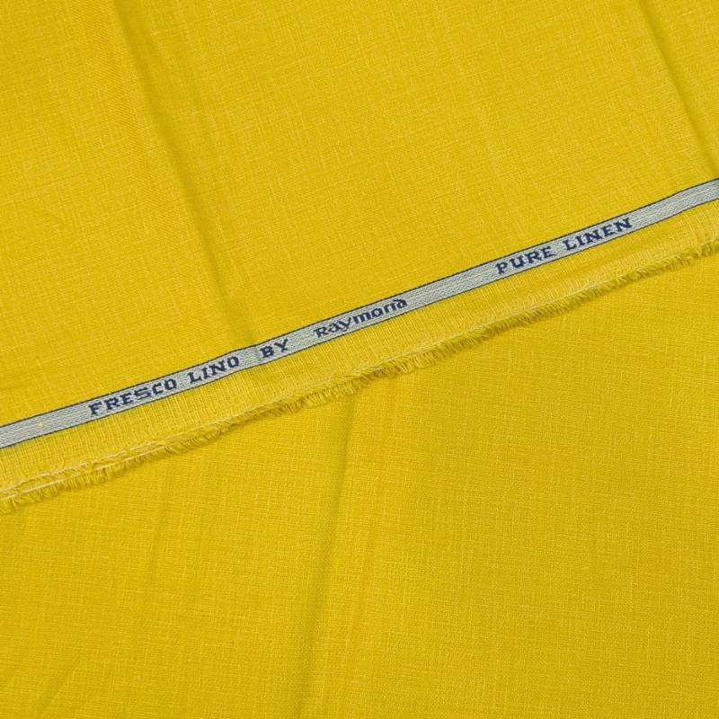RAYMOND'S YELLOW PURE LINEN
