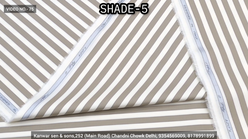TESSITURA MONTI 2 PLY 120S STRIPES SHADE 5