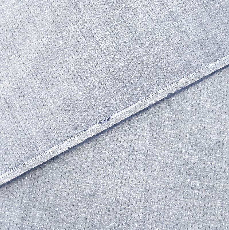 FERRICO ITALY GREY BLUEISH SELF PRINT