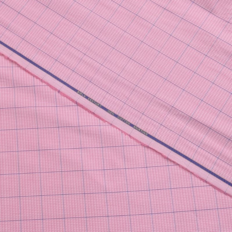 BIRLA CENTURY REDDISH PINK CHECKS GIZA