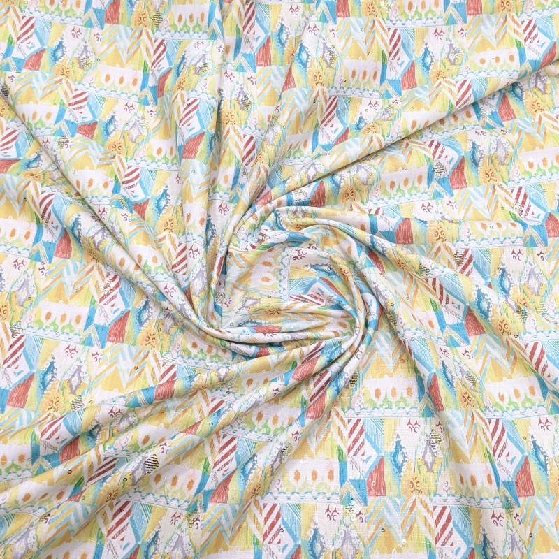 MULTICOLOUR KURTA WITH SHINY MATERIAL