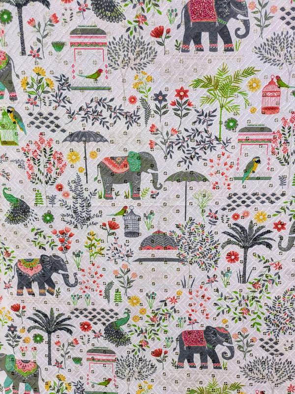 CHIKAN KURTA ELEPHANT
