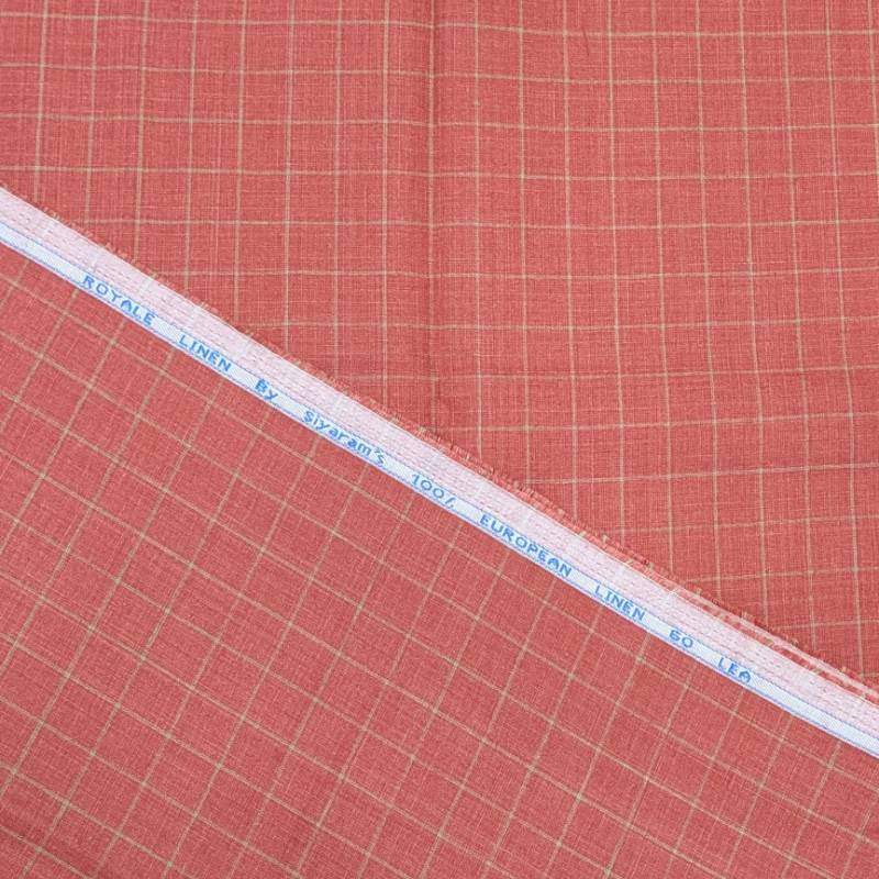 SIYARAM'S 60 LEA RED CHECK