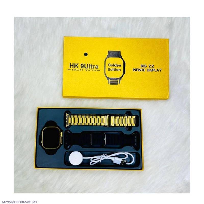 HK-09 Smart Watch Ultra Golden Edition- 1 Pcs