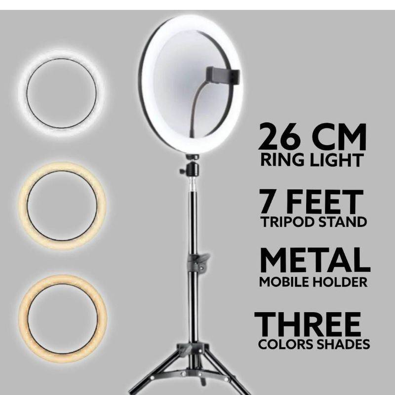 26cm Ring Light With Tripod Stand
