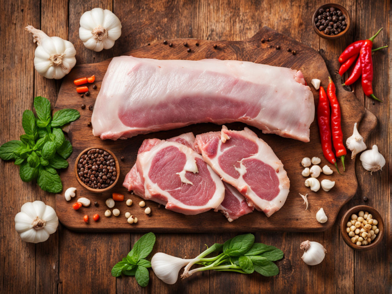PORK WITH BONE & SKIN 5KG BAG