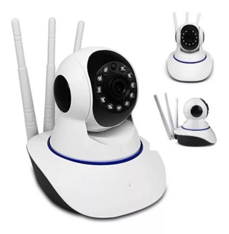 Cámara de seguridad 3 antenas WiFi base 355°