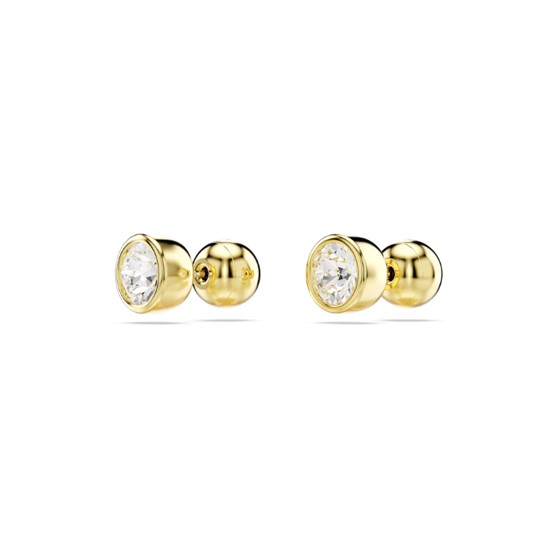 Imber stud earrings - Round cut