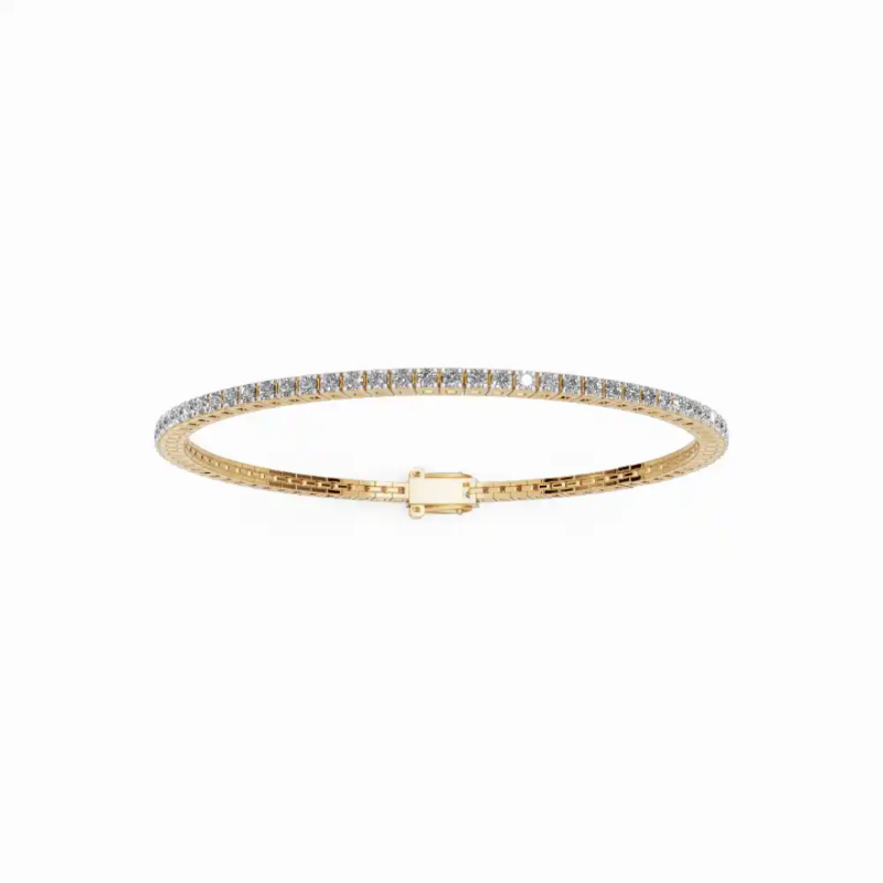 Tennis Bracelet 2- Yellow Gold