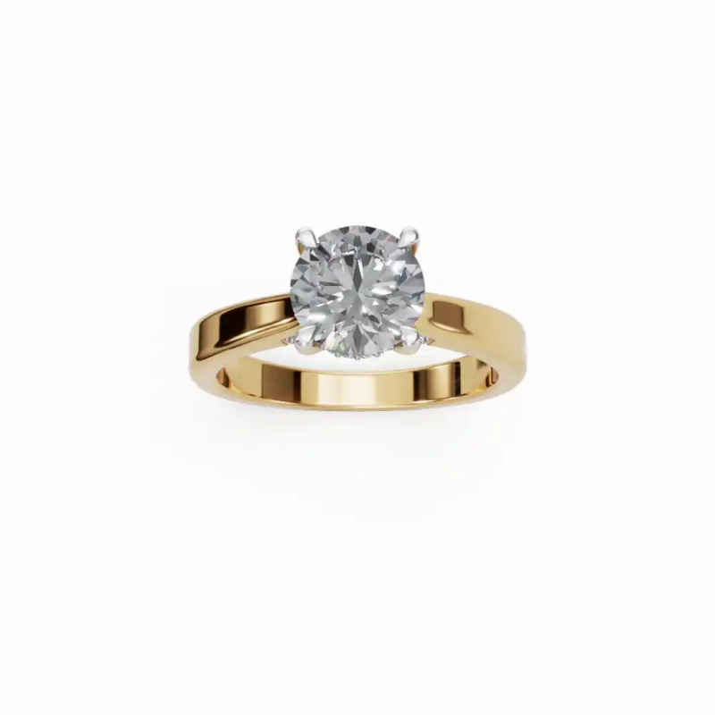 Classic Round Solitaire Diamond Ring