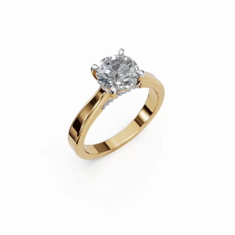 Classic Round Solitaire Diamond Ring