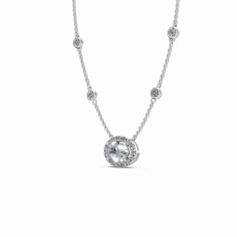 Lustre Halo Diamond Pendent