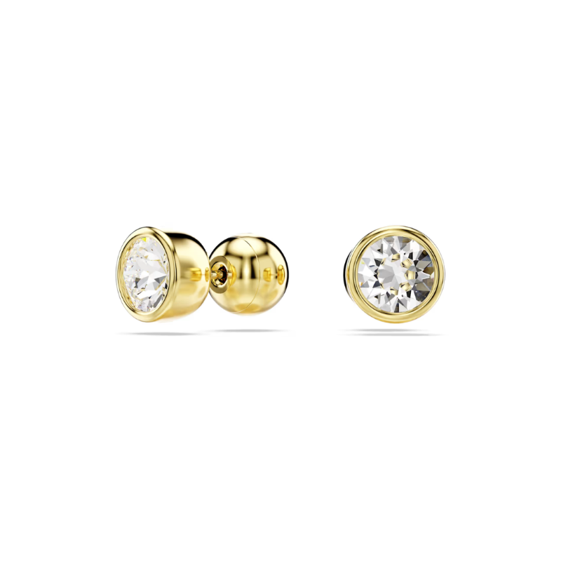 Imber stud earrings - Round cut