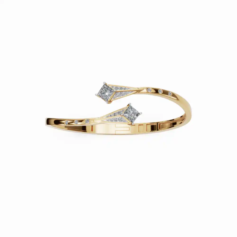 Twisted Diamond Duo Bracelet