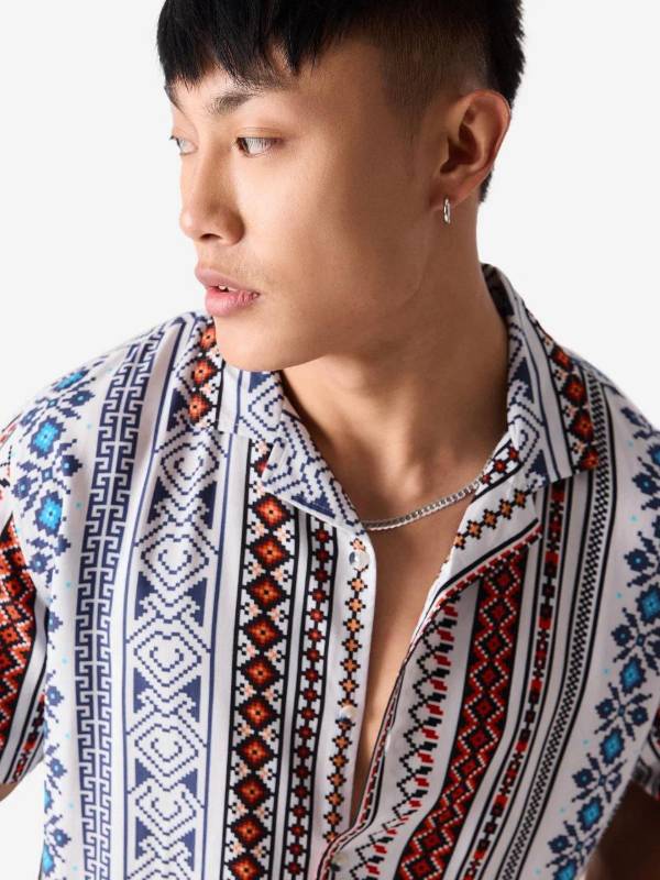 Premium Men's Cotton Printed Stylish Designed Shirt