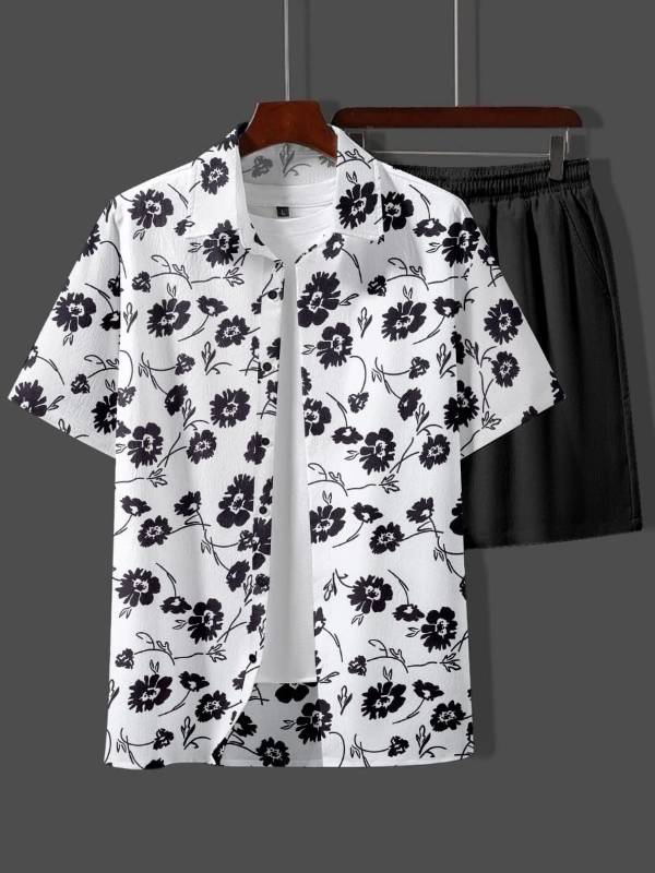 Special Summer Men's Digital Printed Beach & Night Wear Combo