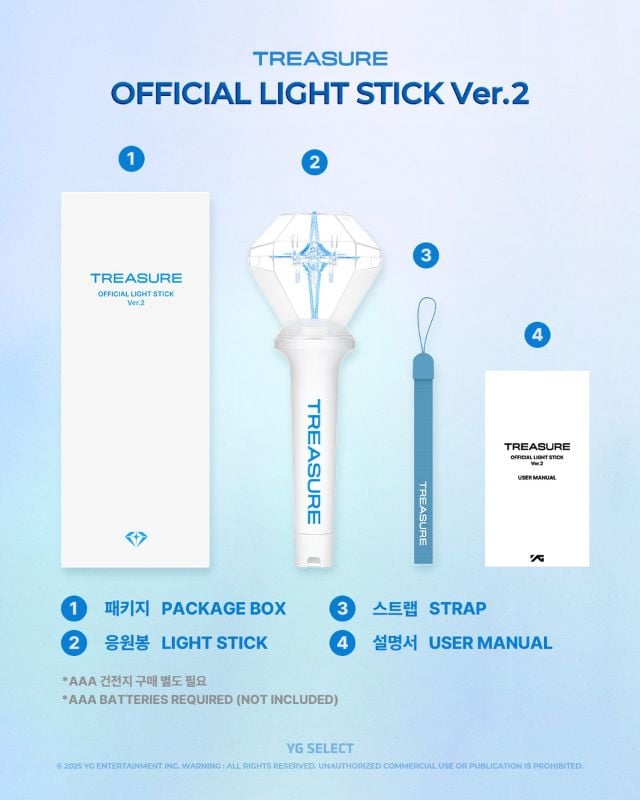 TREASURE OFFICIAL LIGHTSTICK VER.2