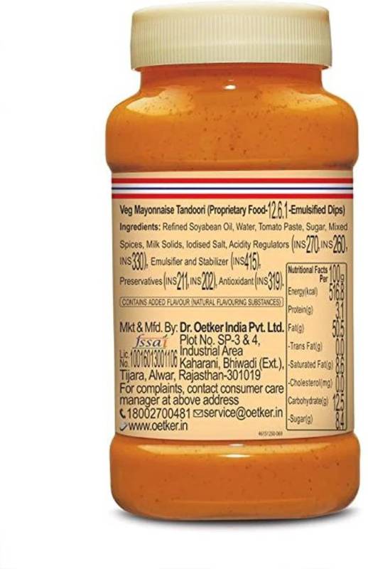 Dr Oetker Veg Mayonnaise Tandoori 245g