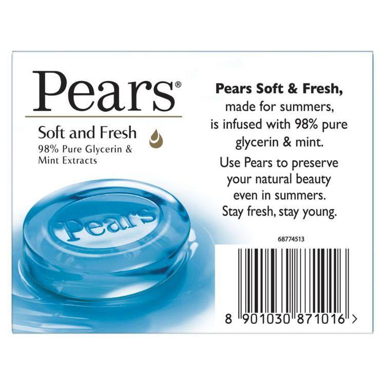 Pears Soft & Fresh Soap 100g