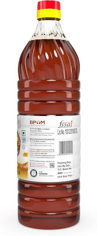 Hathi Marka Kachi Ghani Mustard Oil Bottle 1L