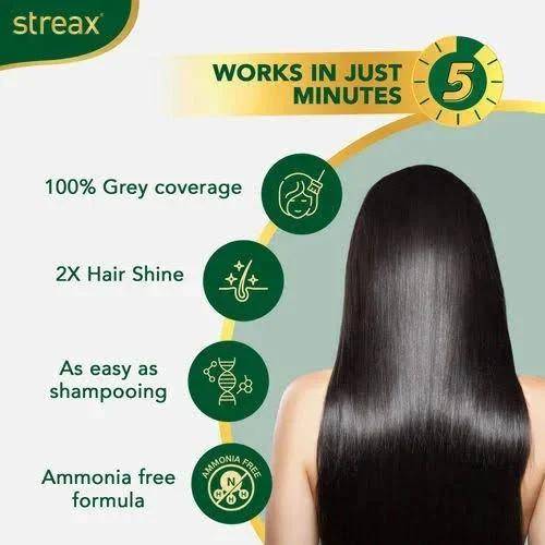 Streax Insta Shampoo Hair Color 3.16 Burgundy 7.5 ML