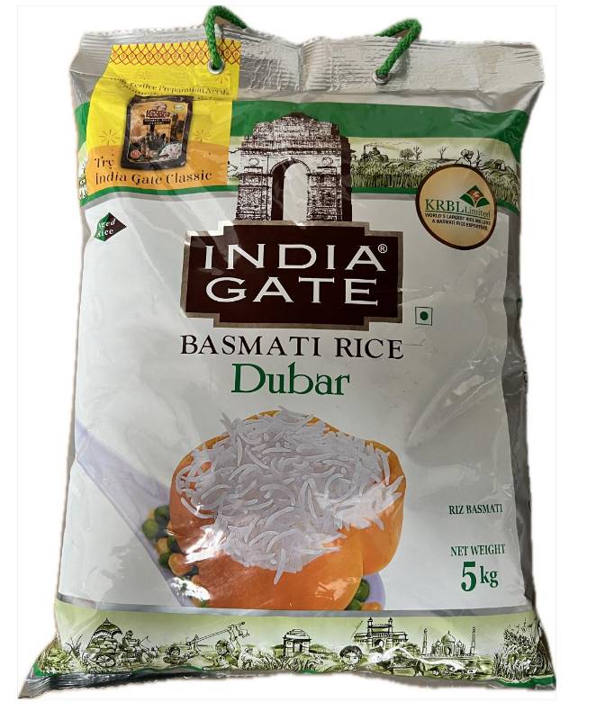 India Gate Basmati Rice Dubar 5 kg