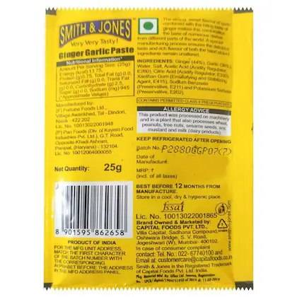 Smith & Jones Ginger Garlic Paste 25g