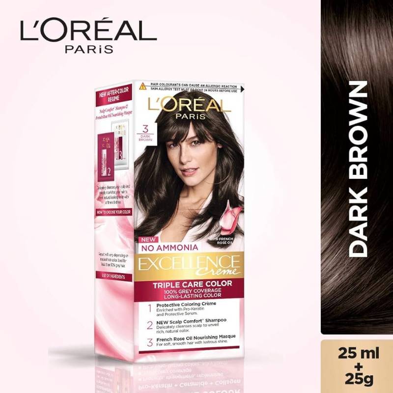 Loreal Triple Hair Color 1 Black 25G