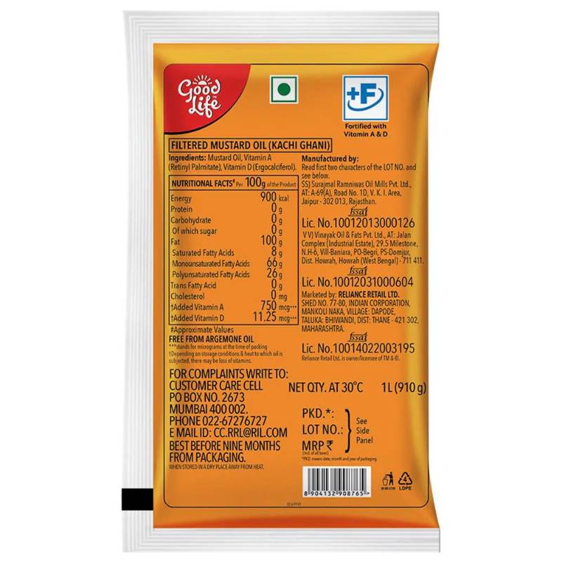 Good Life Mustard Oil1L