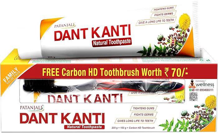 Patanjali Dant Kanti Natural Toothpaste 200G+200G+200G
