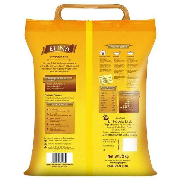Elina Long Grain Rice 5kg