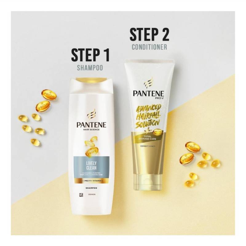 Pantene Lively Clean Shampoo 340ml