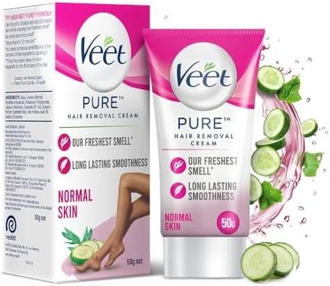 Veet Pure Skin Hair Removal Cream Dry SkinWith Grape Seed Oil 50g
