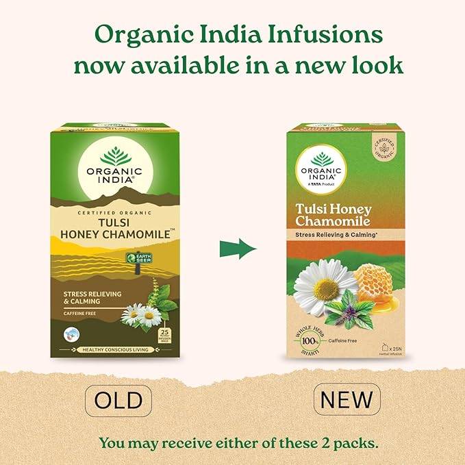 Organic Tulsi Honey Chamomile Green Tea 25N